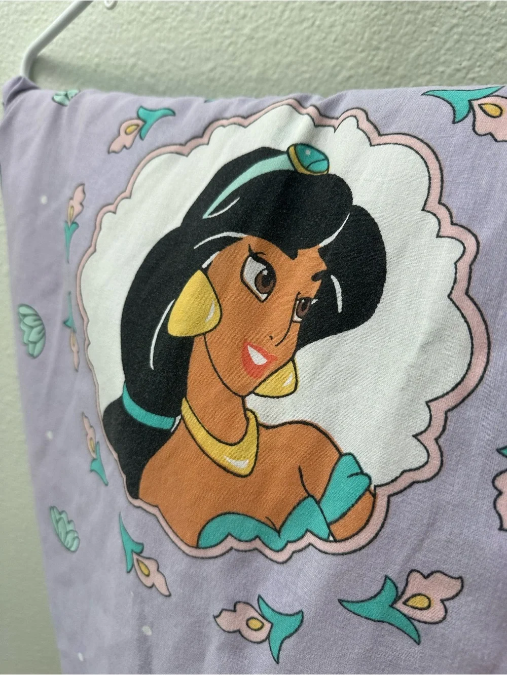 Vintage Disney Princess Jasmine Lavender Print Sheet